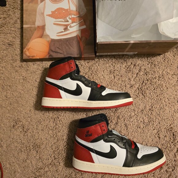 Air Jordan 1 Retro High OG “Black Toe Reimagined”, size 7.5 womens/ 6 mens - Picture 1 of 8